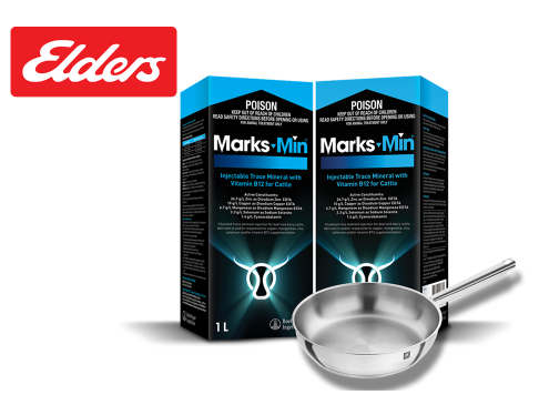 Buy 2 x Marks-Min 1 L to receive a FREE Zwilling Fry Pan, valued at an RRP of $120. Purchase your products from participating Elders stockists to claim your fry pan