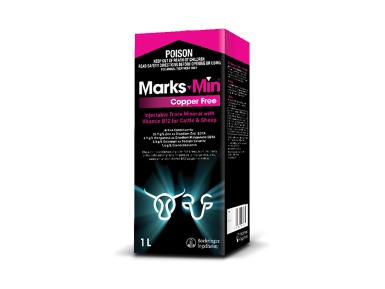 Marks-Min® Copper Free Injectable Trace Mineral with Vitamin B12 for Cattle & Sheep that don't need copper supplementation
